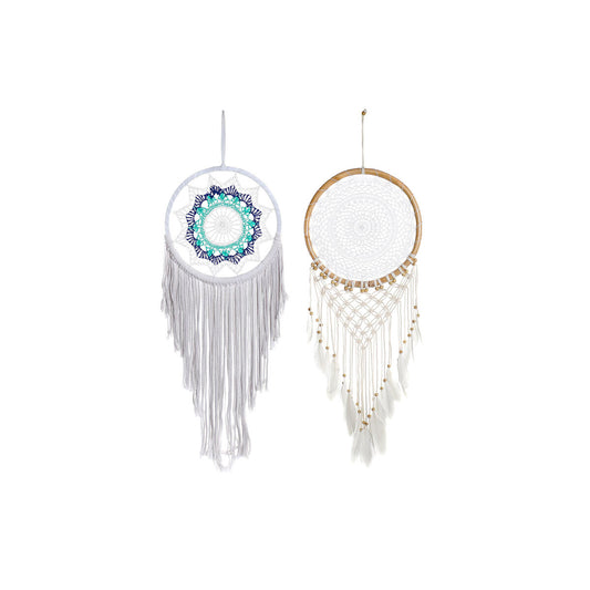 Dream Catcher DKD Home Decor White Sky blue Natural Boho 33 x 2 x 100