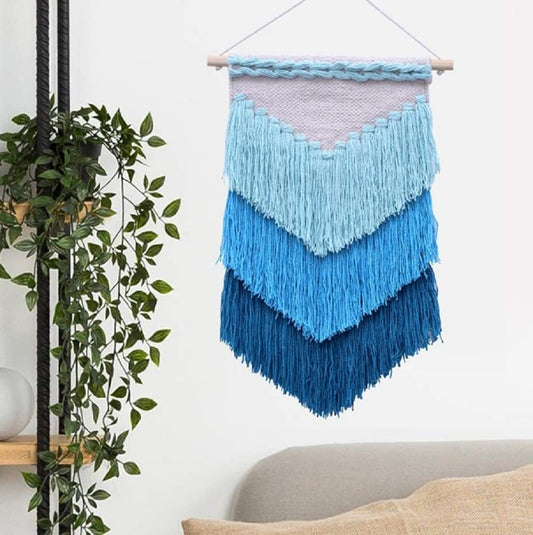 1 Wall 22 Macrame Boho Wall Hanging, Bohemian Nordic Woven Wall Decor